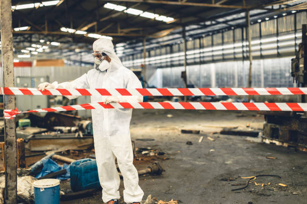 Professional Biohazard Cleanup technician working in Park Valley, UT